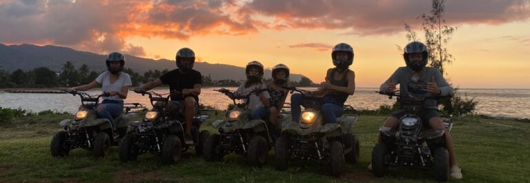 Off roading hawaii style at sunset
