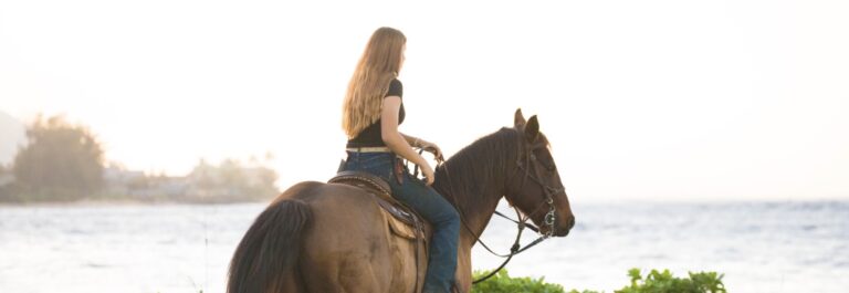 Riding horseback at North Shore Stables