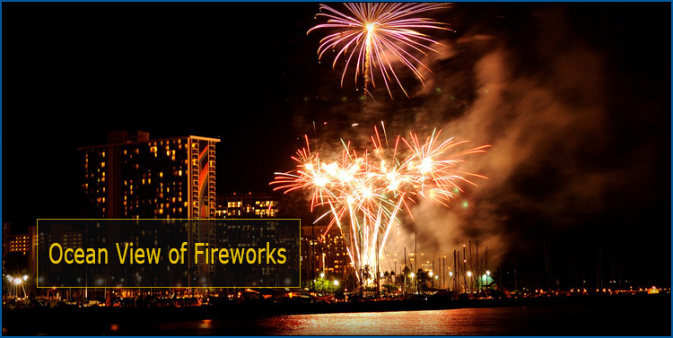The best view of Waikiki's Friday night fireworks display is from the Friday Night Fireworks cruise. 
