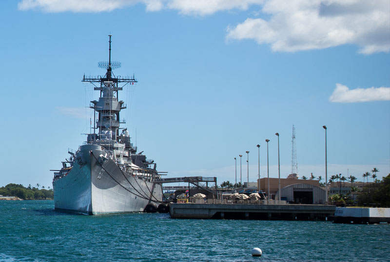 The USS Missouri at Pearl Harbor is a historical floating museum.