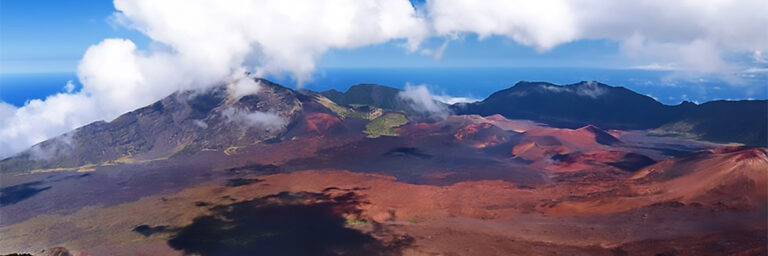 The colorful crater of Haleakala as seen on the Best of Maui Sightseeing Tour.